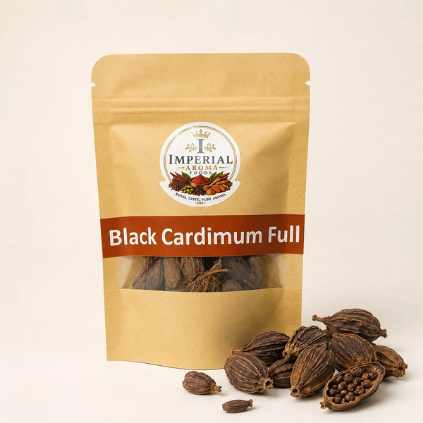 Black Cardamom Whole (Bari Elaichi) – 100% Pure & Natural