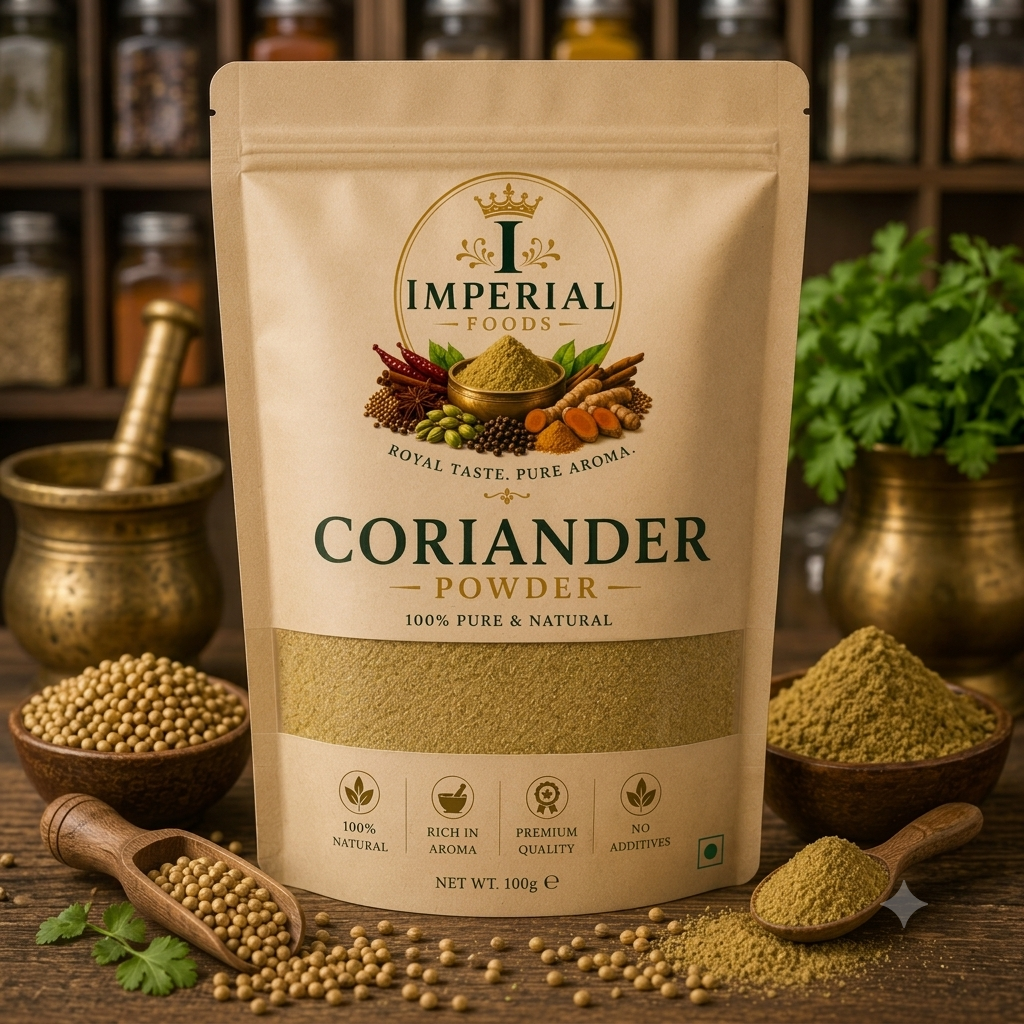 Imperial Foods Premium Coriander Powder (Pisa Dhania) – 100% Pure & Natural