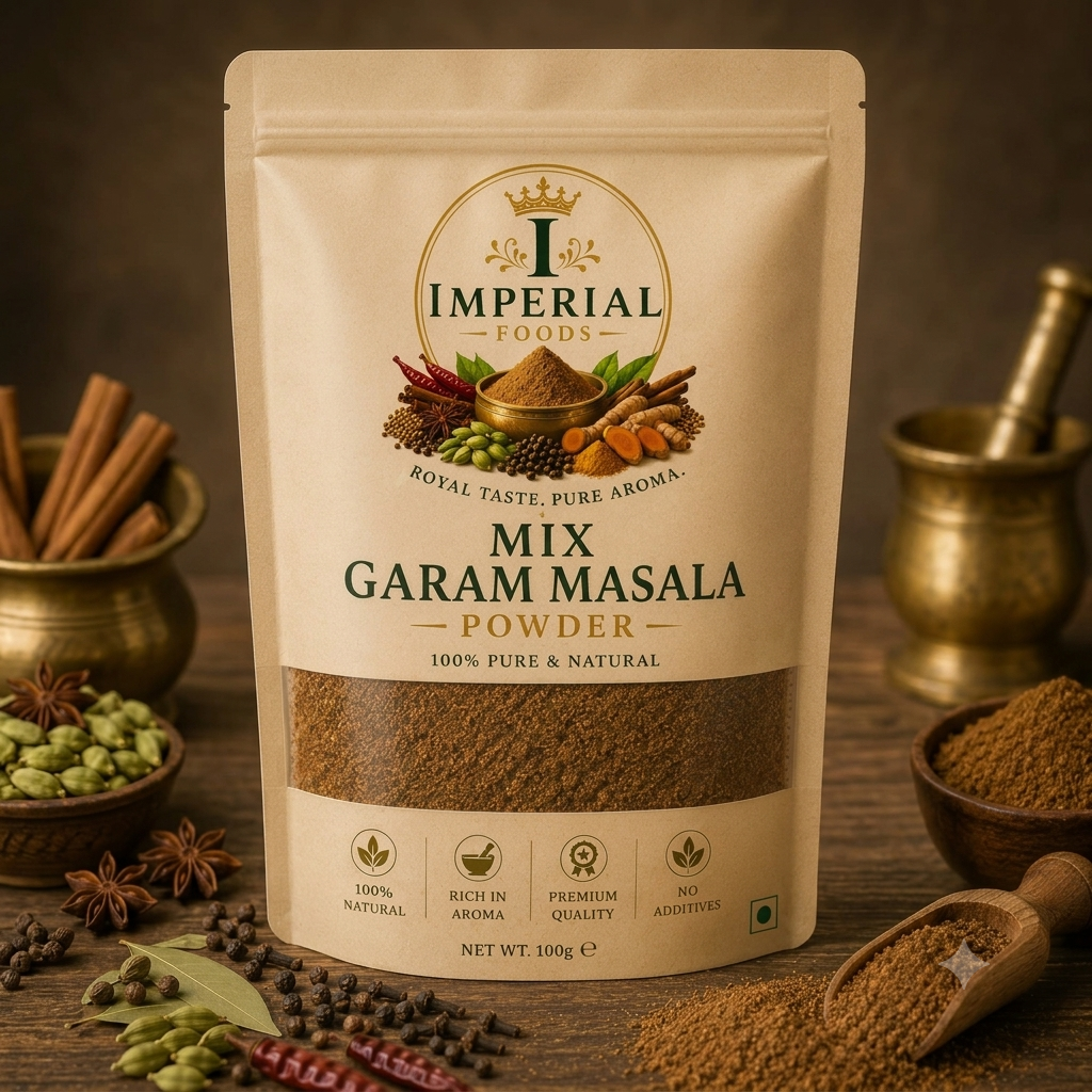 Imperial Foods Premium Mix Garam Masala Powder – 100% Pure & Natural