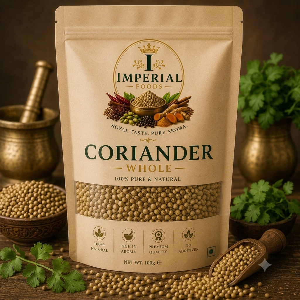 Coriander Whole (Sabut Dhania) – 100% Pure & Natural
